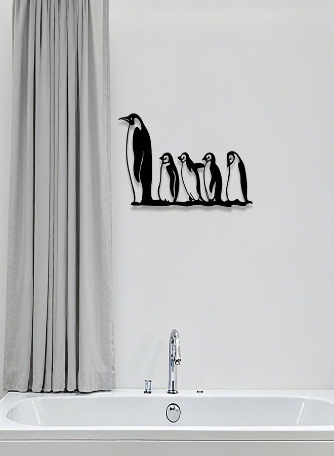 XORT Penguin Metal Wall Decor, Geometric Penguin Wall Art, Wildlife Lover Gift Wall Hangings Penguin Sign. - Image 5